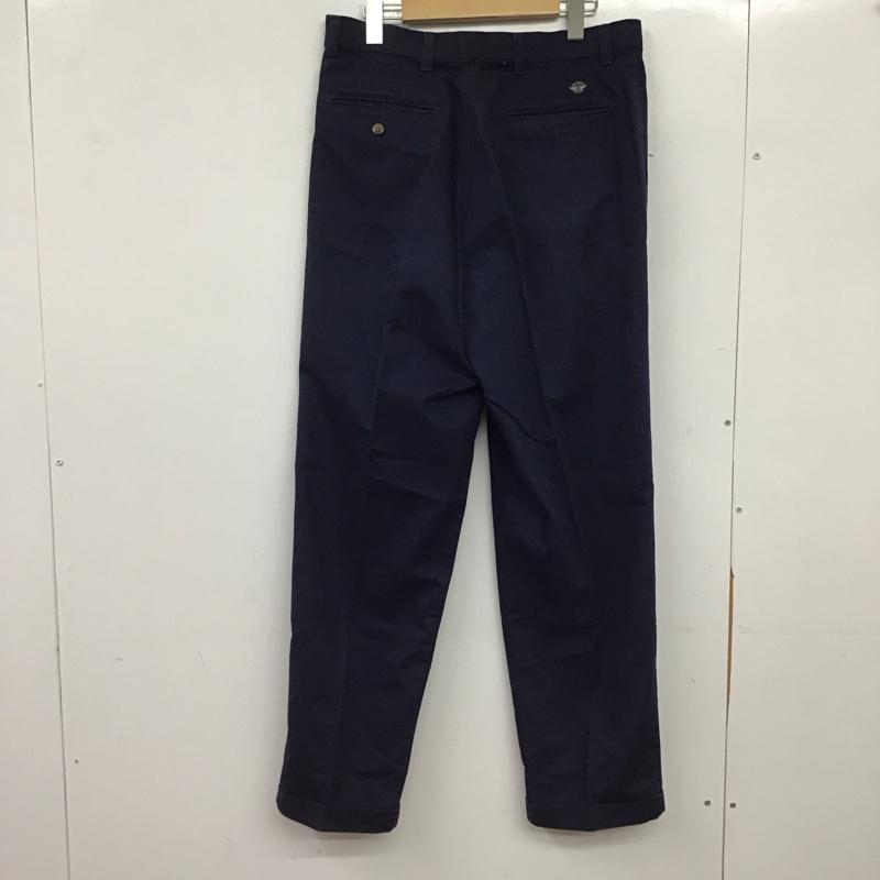 ドッカーズ DOCKERS パンツ チノパン チノパン ワイドパンツ カジュアルパンツ 32インチ ロゴ、文字 紺 / ネイビー / navy メンズ USED 古着 中古 10152876