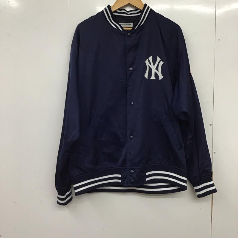 ロデオクラウンズ Rodeo Crowns ジャケット、上着 ジャンパー、ブルゾン 426FSA01-016M MLB TEAM スタジアムブルゾン NY FREE ロゴ、文字 紺 / ネイビー / navy レディース USED 古着 中古 10152879