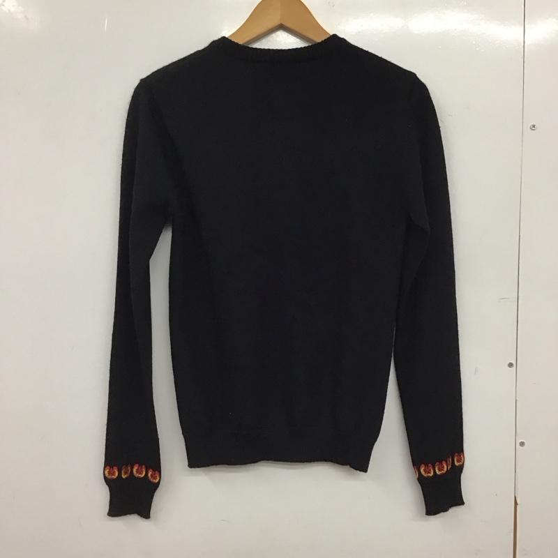 サボイクロージング SAVOYCLOTHING カーディガン 長袖 SVY-KN018 クルーネック S 刺繍 黒 / ブラック / black レディース USED 古着 中古 10152886