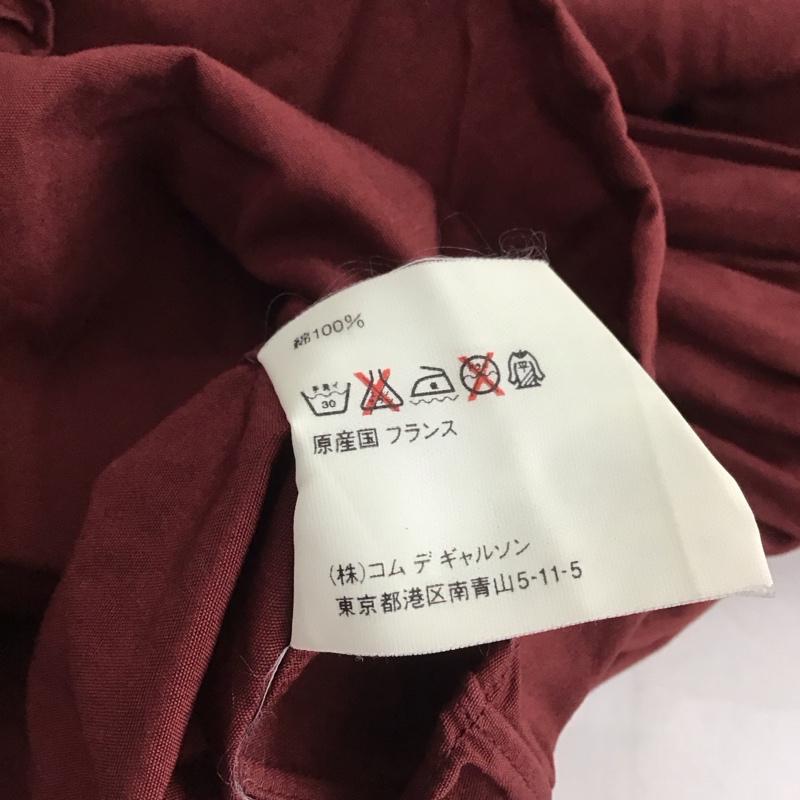 コムデギャルソンシャツ COMME des GARCONS SHIRT シャツ、ブラウス 長袖 長袖シャツ 無地シャツ カラーシャツ 無地 えんじ / ワインレッド / dark red ボーイズ USED 古着 中古 10152887