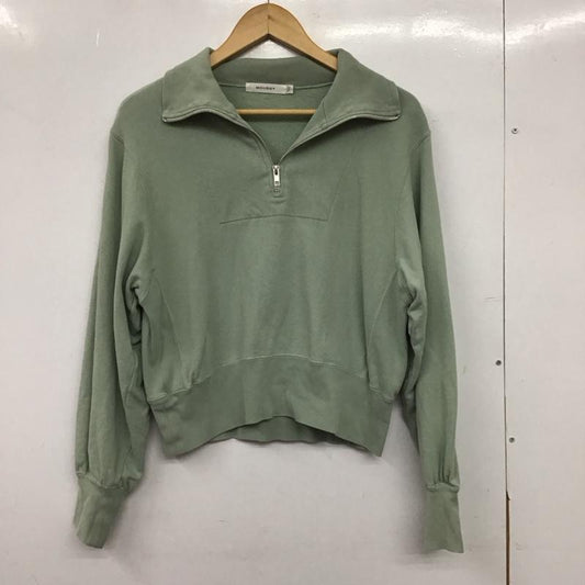 マウジー MOUSSY トレーナー 長袖 010FSB80-0840 ハーフジップ スウェット FREE 無地 薄緑 / ライトグリーン / レディース USED 古着 中古 10152888