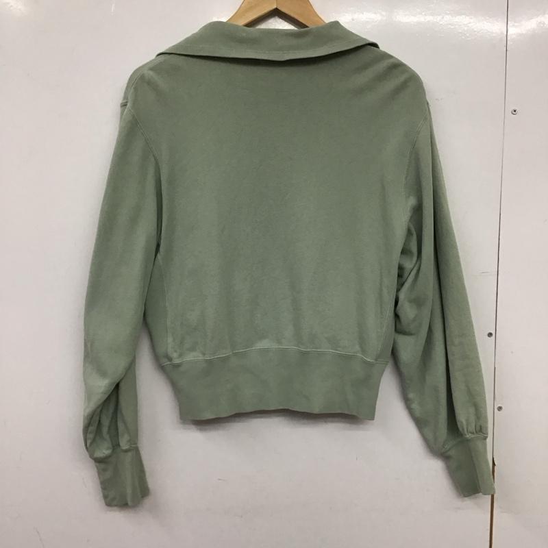 マウジー MOUSSY トレーナー 長袖 010FSB80-0840 ハーフジップ スウェット FREE 無地 薄緑 / ライトグリーン / レディース USED 古着 中古 10152888