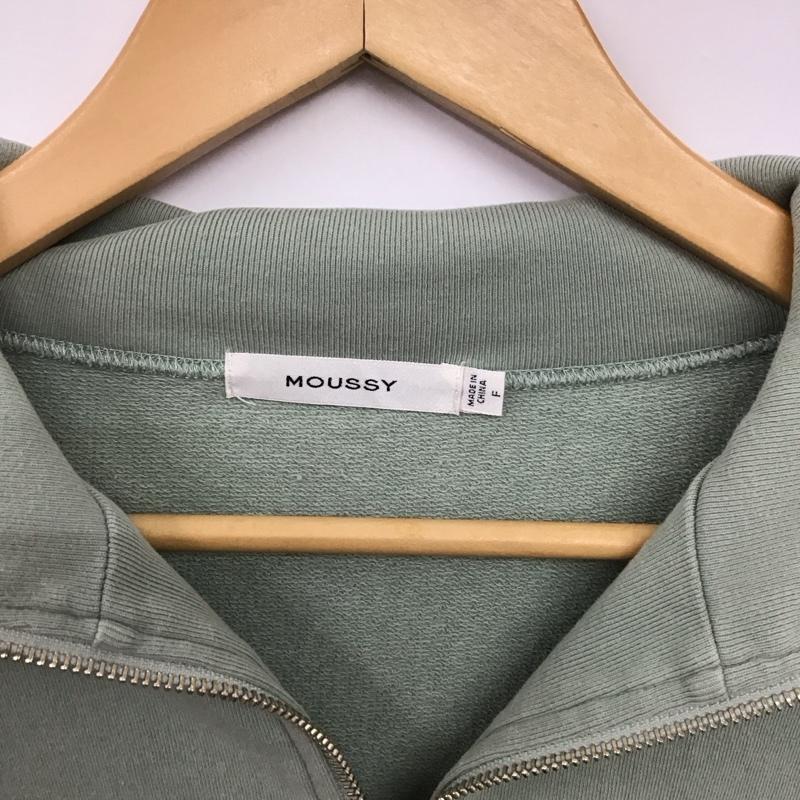 マウジー MOUSSY トレーナー 長袖 010FSB80-0840 ハーフジップ スウェット FREE 無地 薄緑 / ライトグリーン / レディース USED 古着 中古 10152888