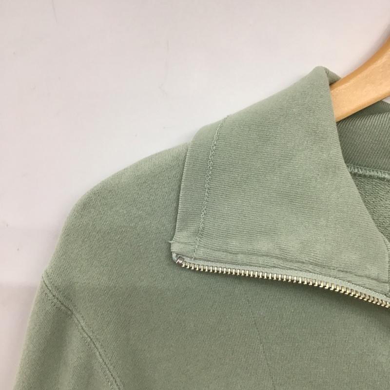 マウジー MOUSSY トレーナー 長袖 010FSB80-0840 ハーフジップ スウェット FREE 無地 薄緑 / ライトグリーン / レディース USED 古着 中古 10152888