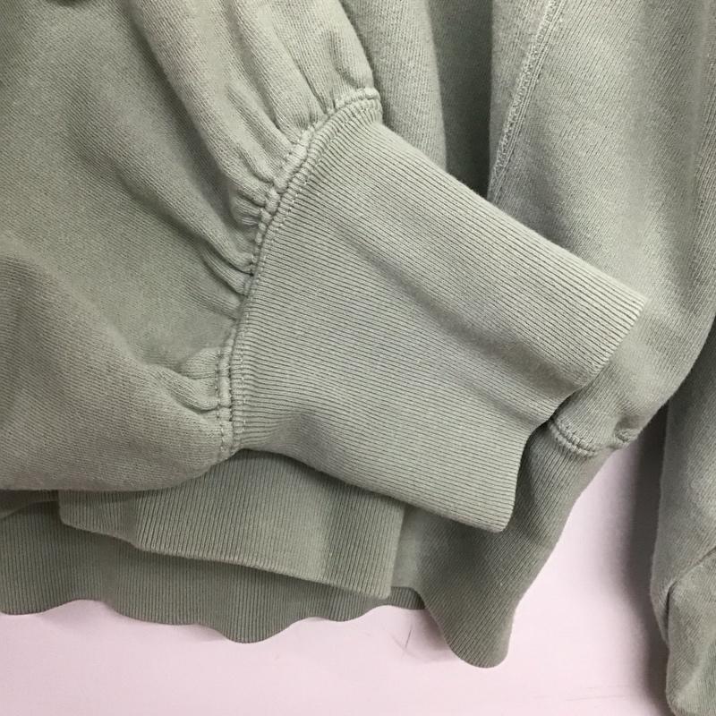 マウジー MOUSSY トレーナー 長袖 010FSB80-0840 ハーフジップ スウェット FREE 無地 薄緑 / ライトグリーン / レディース USED 古着 中古 10152888