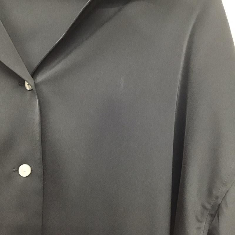 マウジー MOUSSY シャツ、ブラウス 長袖 010DSS30-1440 サテンシャツ FREE 無地 黒 / ブラック / black レディース USED 古着 中古 10152889