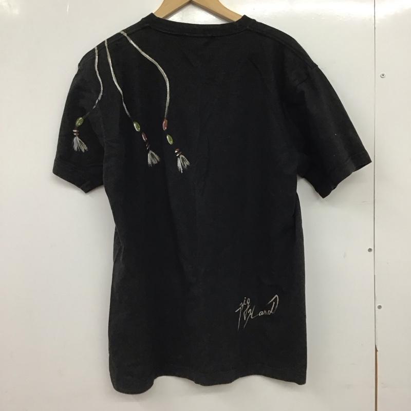 ビッグハンド BIGHAND Tシャツ 半袖 半袖カットソー プリントTシャツ クルーネックカットソー XL プリント 黒 / ブラック / black メンズ USED 古着 中古 10152891