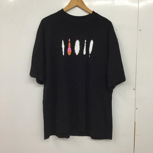 ザラ ZARA Tシャツ 半袖 半袖カットソー プリントTシャツ クルーネックカットソー L プリント 黒 / ブラック / black メンズ USED 古着 中古 10152892
