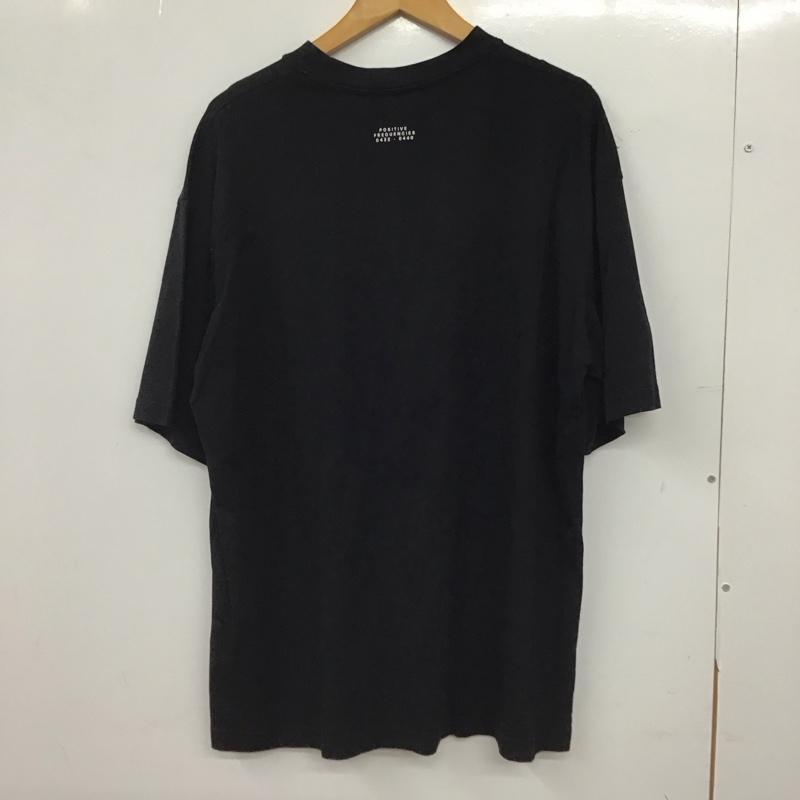 ザラ ZARA Tシャツ 半袖 半袖カットソー プリントTシャツ クルーネックカットソー L プリント 黒 / ブラック / black メンズ USED 古着 中古 10152892