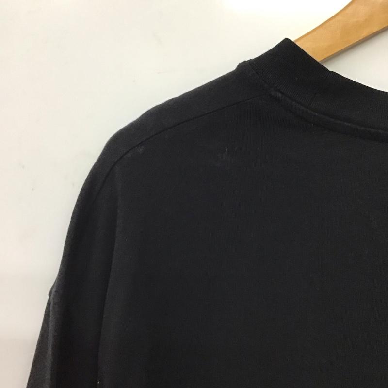 ザラ ZARA Tシャツ 半袖 半袖カットソー プリントTシャツ クルーネックカットソー L プリント 黒 / ブラック / black メンズ USED 古着 中古 10152892