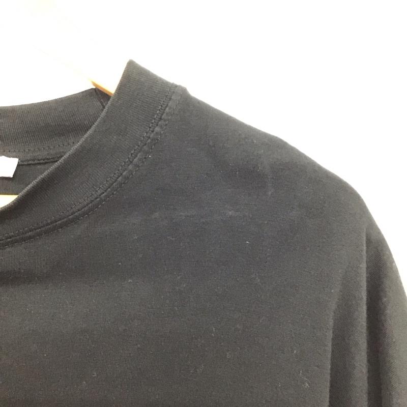 ザラ ZARA Tシャツ 半袖 半袖カットソー プリントTシャツ クルーネックカットソー L プリント 黒 / ブラック / black メンズ USED 古着 中古 10152892