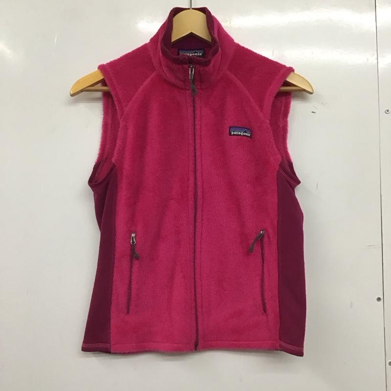 パタゴニア patagonia ベスト ベスト 25129FA11 フリースベスト フルジップ XS ロゴ、文字 マゼンタ / マゼンタ / レディース USED 古着 中古 10152894