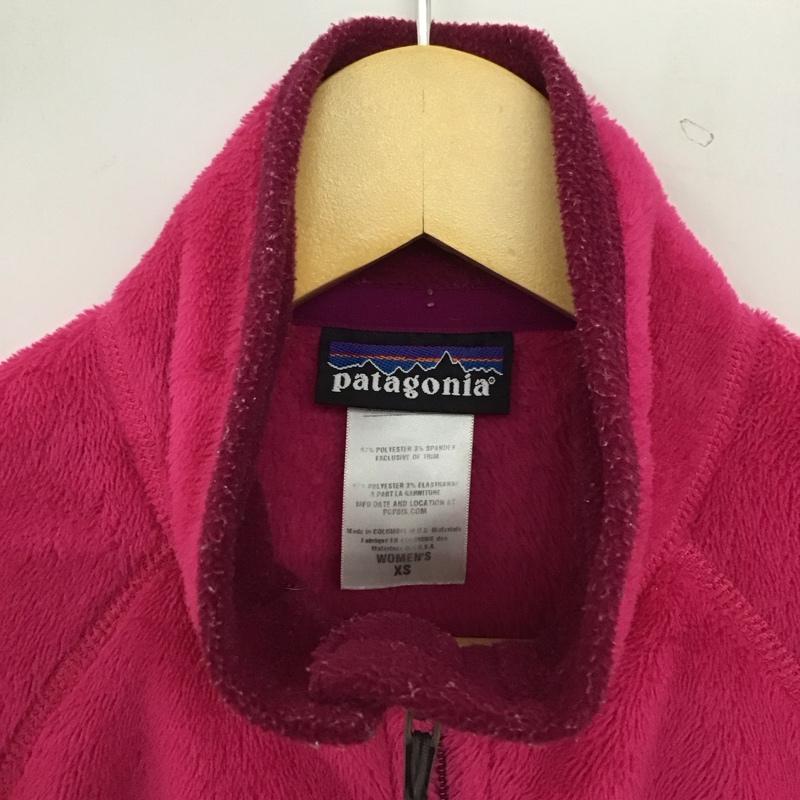 パタゴニア patagonia ベスト ベスト 25129FA11 フリースベスト フルジップ XS ロゴ、文字 マゼンタ / マゼンタ / レディース USED 古着 中古 10152894
