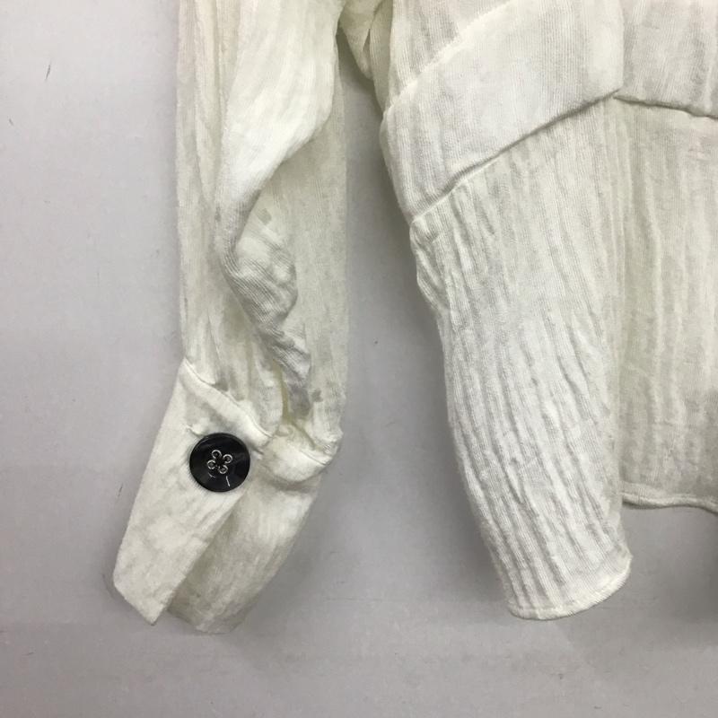 ザラ ZARA カットソー 長袖 1165 157 251 カシュクール L 無地 オフホワイト / オフホワイト / レディース USED 古着 中古 10152898