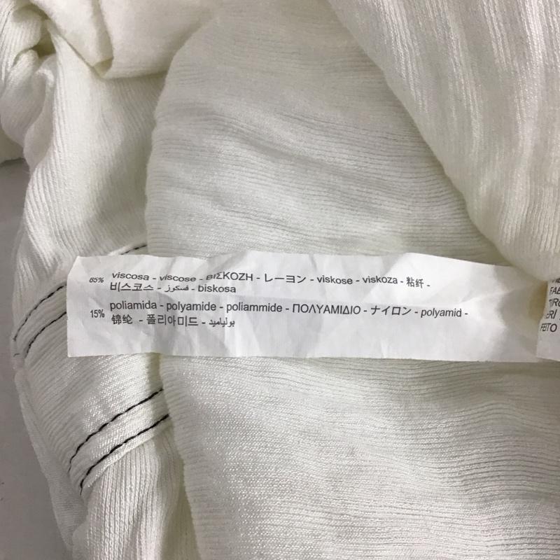 ザラ ZARA カットソー 長袖 1165 157 251 カシュクール L 無地 オフホワイト / オフホワイト / レディース USED 古着 中古 10152898
