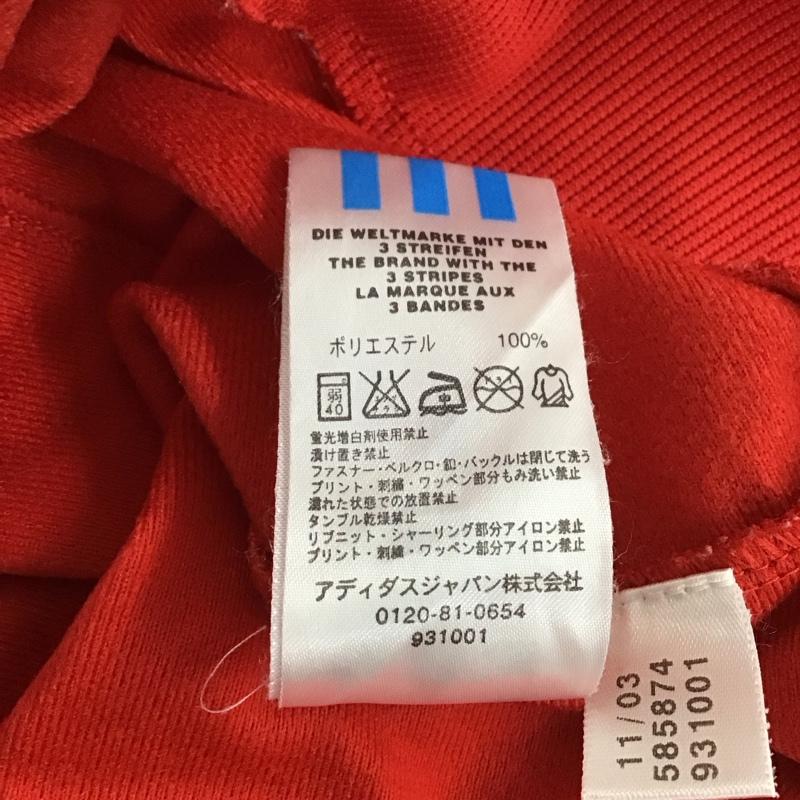 アディダス adidas パーカー 長袖 長袖パーカー プルオーバーパーカー ジャージ 0 ロゴ、文字 赤 / レッド / red メンズ USED 古着 中古 10152899