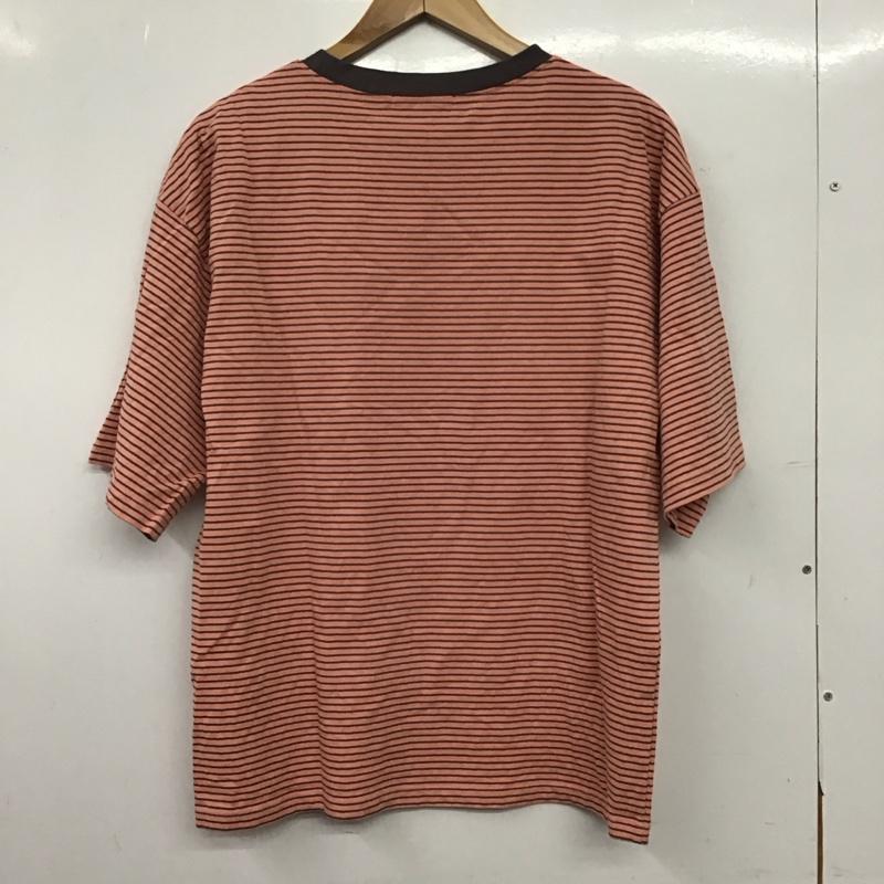 ディスコート Discoat Tシャツ 半袖 DCZ1051306A0004 ビッグ半袖T M ボーダー柄 灰 / グレー / gray X 桃 / ピンク / pink レディース USED 古着 中古 10152908