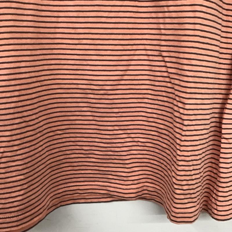 ディスコート Discoat Tシャツ 半袖 DCZ1051306A0004 ビッグ半袖T M ボーダー柄 灰 / グレー / gray X 桃 / ピンク / pink レディース USED 古着 中古 10152908