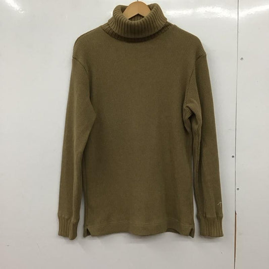 ナイジェルケーボン Nigel Cabourn ニット、セーター 長袖 長袖ニットカットソー タートルネック 48 無地 カーキ / カーキ / khaki メンズ USED 古着 中古 10152914