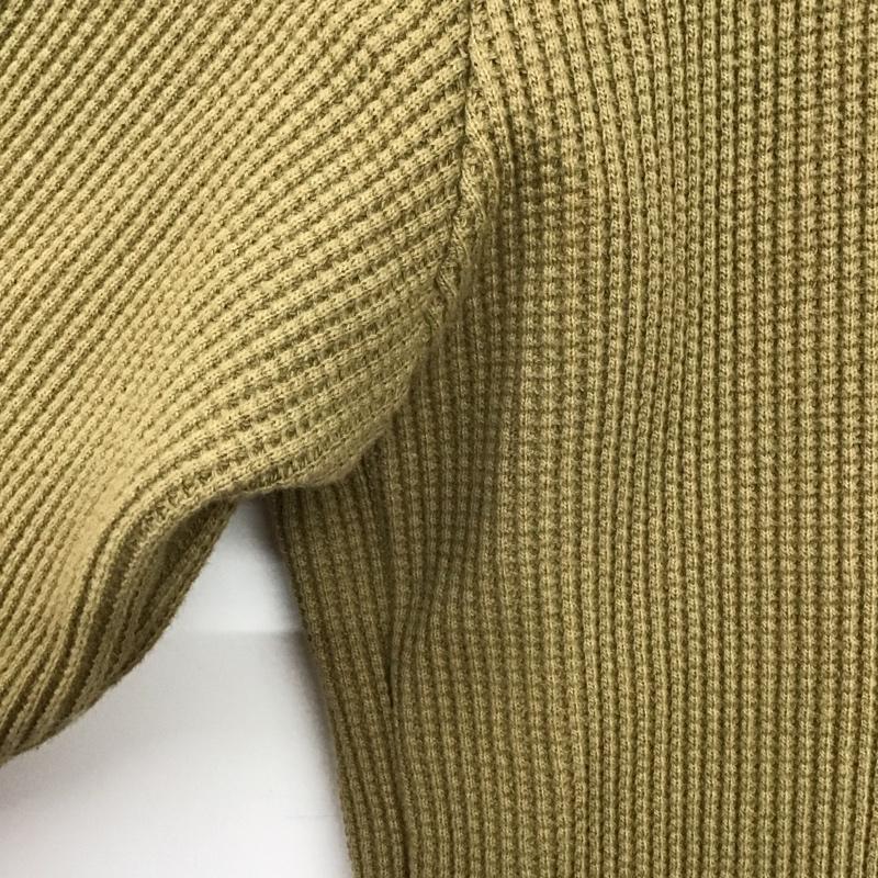 ナイジェルケーボン Nigel Cabourn ニット、セーター 長袖 長袖ニットカットソー タートルネック 48 無地 カーキ / カーキ / khaki メンズ USED 古着 中古 10152914