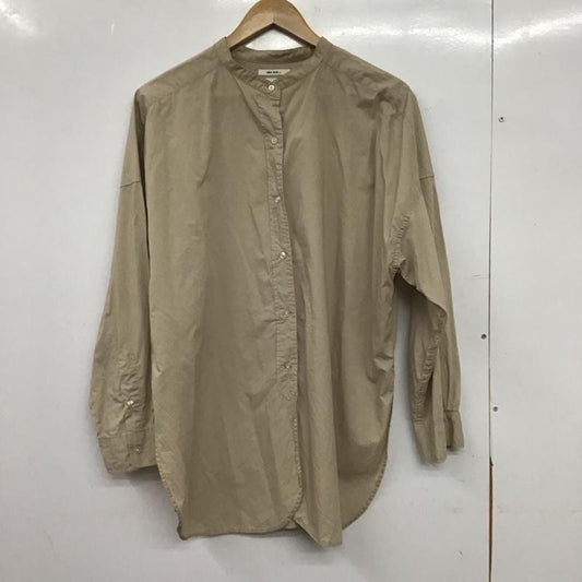 ニコアンド niko and... シャツ、ブラウス 長袖 S201DA02AD BIGスタンドシャツ M 無地 ベージュ / ベージュ / beige レディース USED 古着 中古 10152917