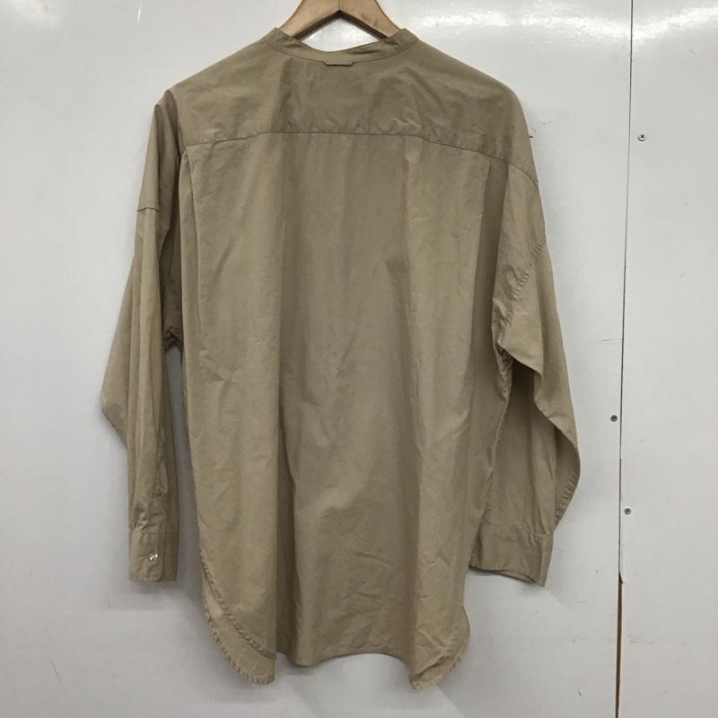ニコアンド niko and... シャツ、ブラウス 長袖 S201DA02AD BIGスタンドシャツ M 無地 ベージュ / ベージュ / beige レディース USED 古着 中古 10152917