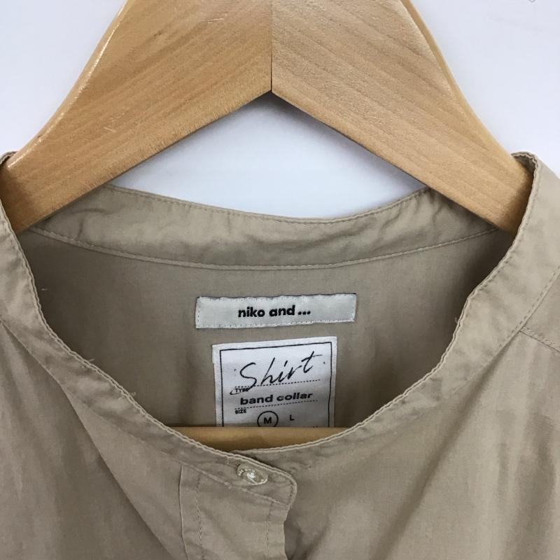 ニコアンド niko and... シャツ、ブラウス 長袖 S201DA02AD BIGスタンドシャツ M 無地 ベージュ / ベージュ / beige レディース USED 古着 中古 10152917