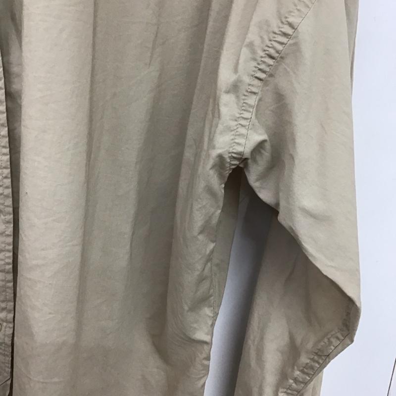 ニコアンド niko and... シャツ、ブラウス 長袖 S201DA02AD BIGスタンドシャツ M 無地 ベージュ / ベージュ / beige レディース USED 古着 中古 10152917