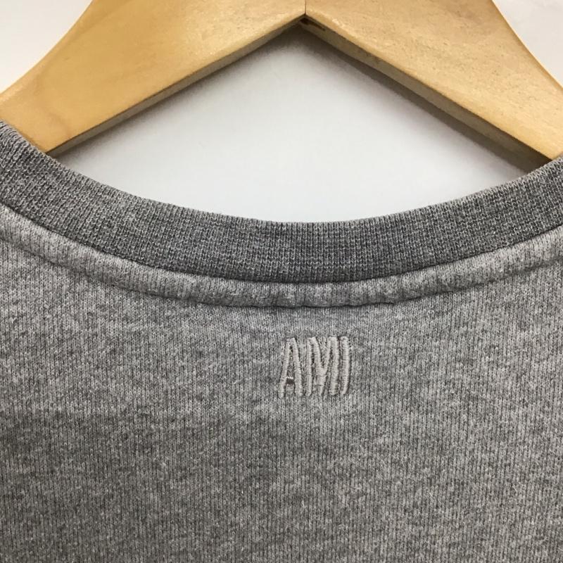アミ ami トレーナー 長袖 AMI15SPM スウェット XS ロゴ、文字 灰 / グレー / gray レディース USED 古着 中古 10152921
