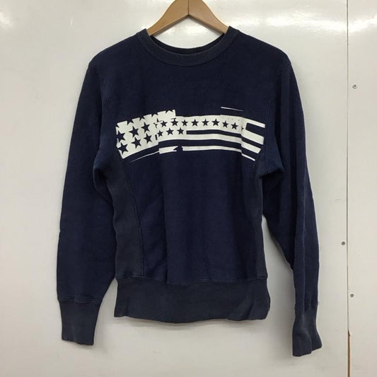 チャンピオン Champion トレーナー 長袖 C8-G011 スウェット S プリント 紺 / ネイビー / navy レディース USED 古着 中古 10152922