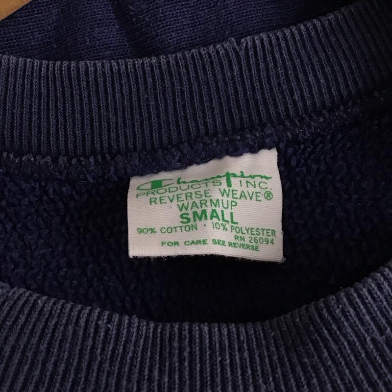 チャンピオン Champion トレーナー 長袖 C8-G011 スウェット S プリント 紺 / ネイビー / navy レディース USED 古着 中古 10152922