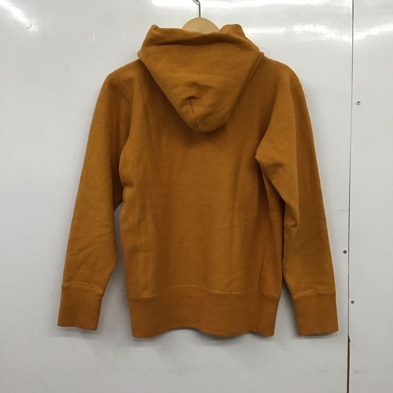 チャンピオン Champion パーカー 長袖 C8-Q101 リバースウィーブ プルオーバー 裏起毛 S ワンポイント 橙 / オレンジ / orange レディース USED 古着 中古 10152923