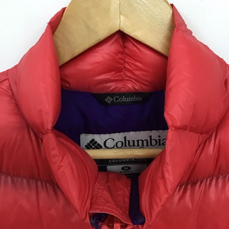 コロンビア Columbia ジャケット、上着 ジャケット、ブレザー 209 PL5333 ダウン フェザー M ロゴ、文字 赤 / レッド / red レディース USED 古着 中古 10152924