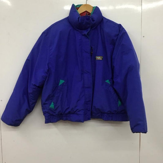エルエルビーン L.L.Bean ジャケット、上着 ジャンパー、ブルゾン ジップアップジャケット ダウンジャケット アウター XL ロゴ、文字 青 / ブルー / blue レディース USED 古着 中古 10152926