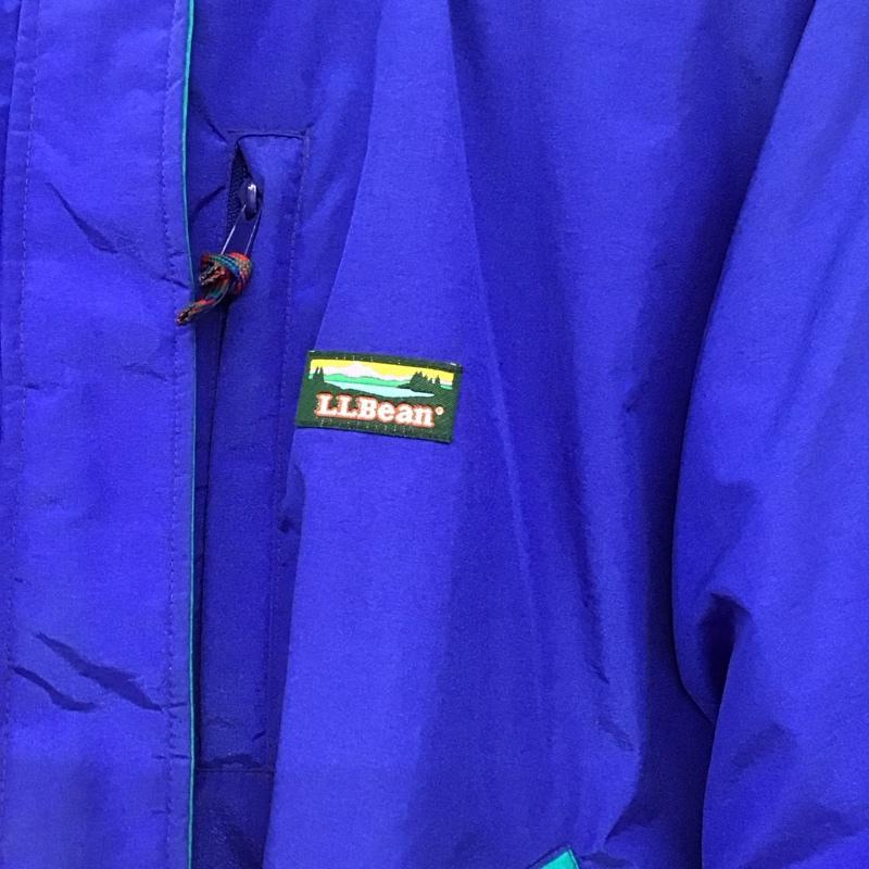 エルエルビーン L.L.Bean ジャケット、上着 ジャンパー、ブルゾン ジップアップジャケット ダウンジャケット アウター XL ロゴ、文字 青 / ブルー / blue レディース USED 古着 中古 10152926