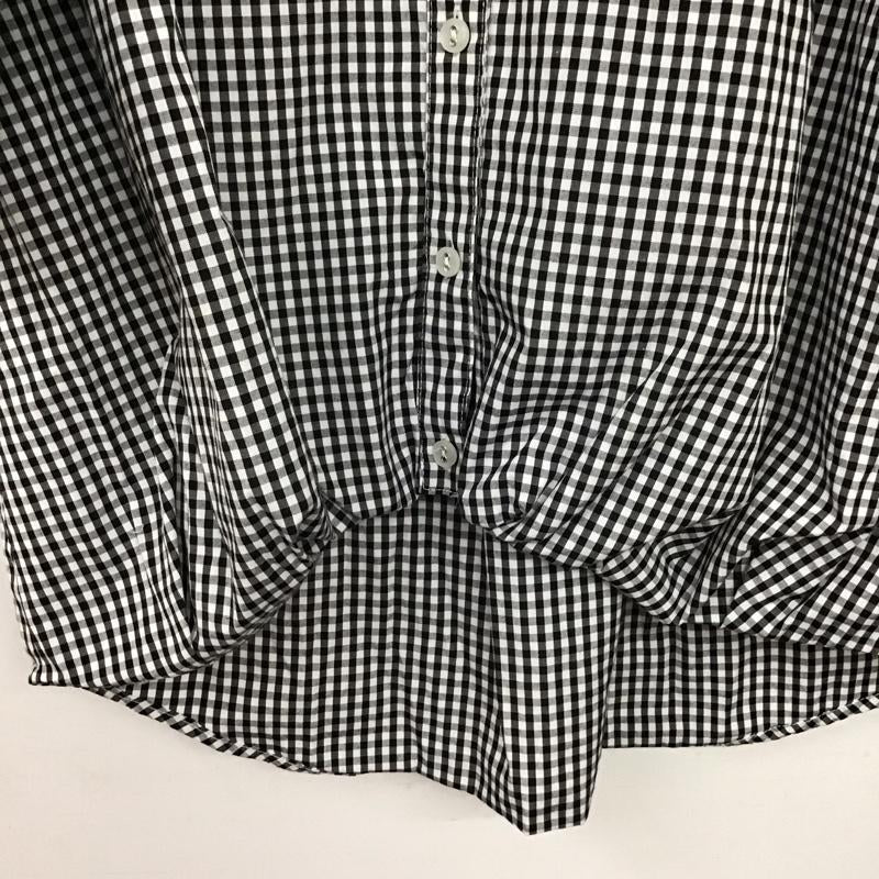 フレームス レイカズン frames RAY CASSIN シャツ、ブラウス 七分袖 513-116755 スキッパーシャツ FREE チェック 白 / ホワイト / white X 黒 / ブラック / black レディース USED 古着 中古 10152929