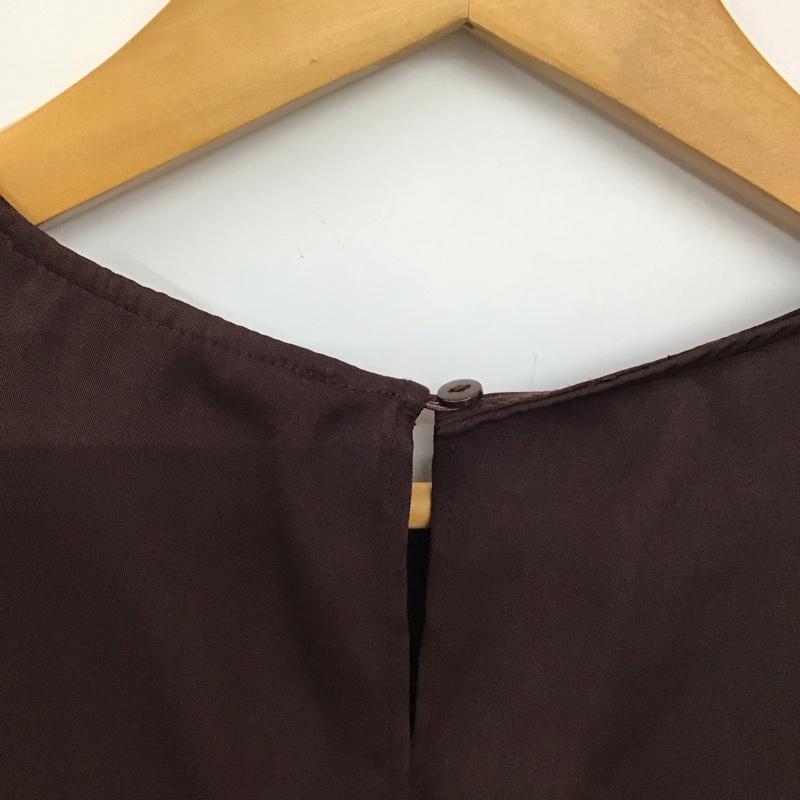 ザラ ZARA トップス トップス ノースリーブ S 無地 ダークブラウン / ダークブラウン / レディース USED 古着 中古 10152932