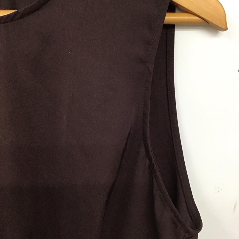 ザラ ZARA トップス トップス ノースリーブ S 無地 ダークブラウン / ダークブラウン / レディース USED 古着 中古 10152932