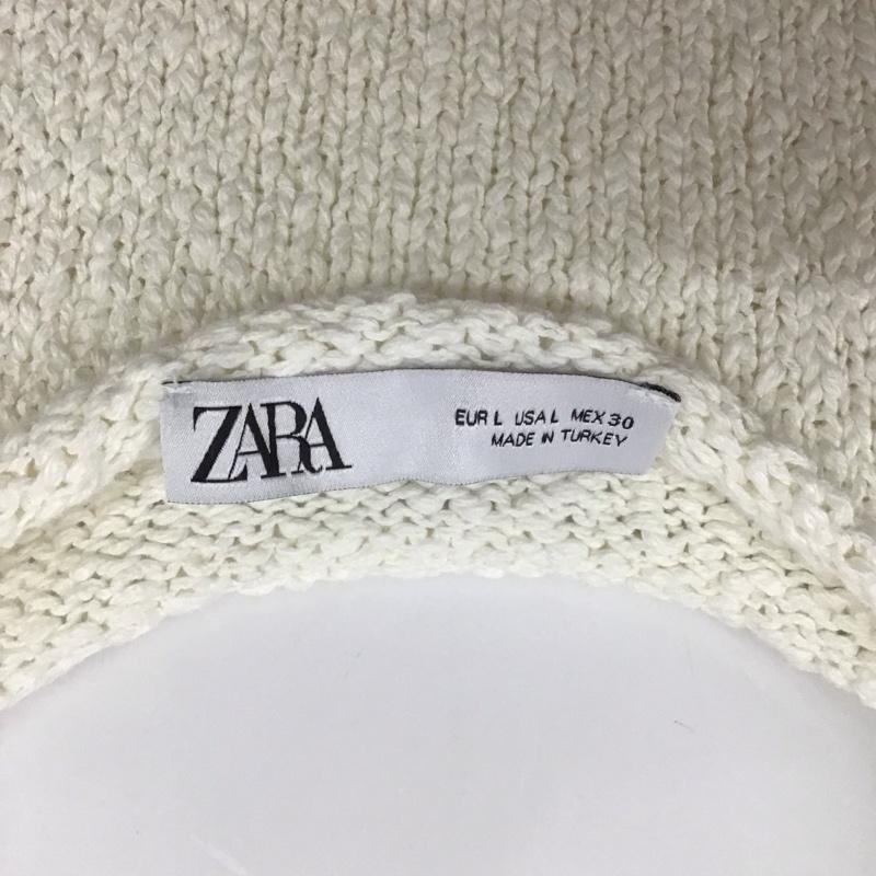 ザラ ZARA キャミソール キャミソール ノースリーブカットソー キャミソール ニット L 無地 アイボリー / アイボリー / レディース USED 古着 中古 10152933