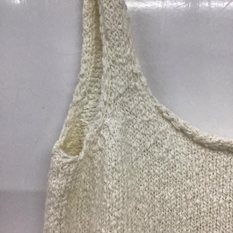 ザラ ZARA キャミソール キャミソール ノースリーブカットソー キャミソール ニット L 無地 アイボリー / アイボリー / レディース USED 古着 中古 10152933