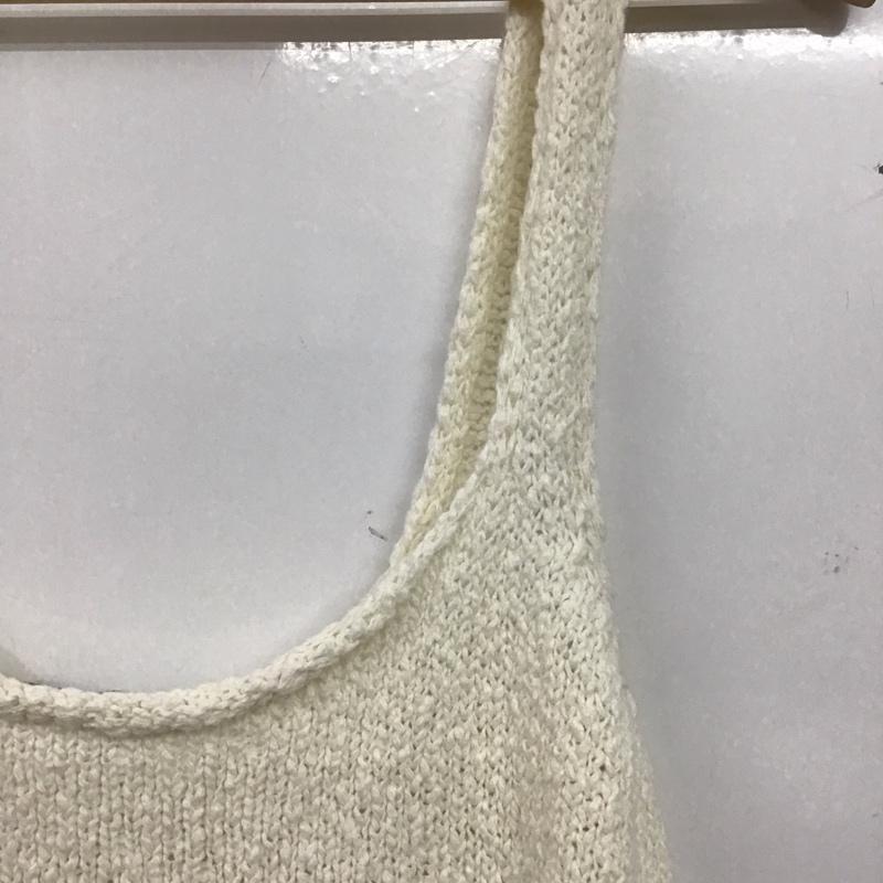 ザラ ZARA キャミソール キャミソール ノースリーブカットソー キャミソール ニット L 無地 アイボリー / アイボリー / レディース USED 古着 中古 10152933
