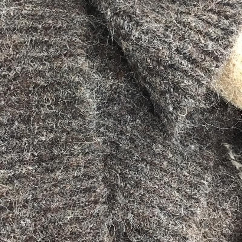 ザラ ZARA ニット、セーター 長袖 5755 138 814 ストラップレス菱形ニットセーター オフショルダー S アーガイル柄 ダークブラウン / ダークブラウン / X ベージュ / ベージュ / beige レディース USED 古着 中古 10152935