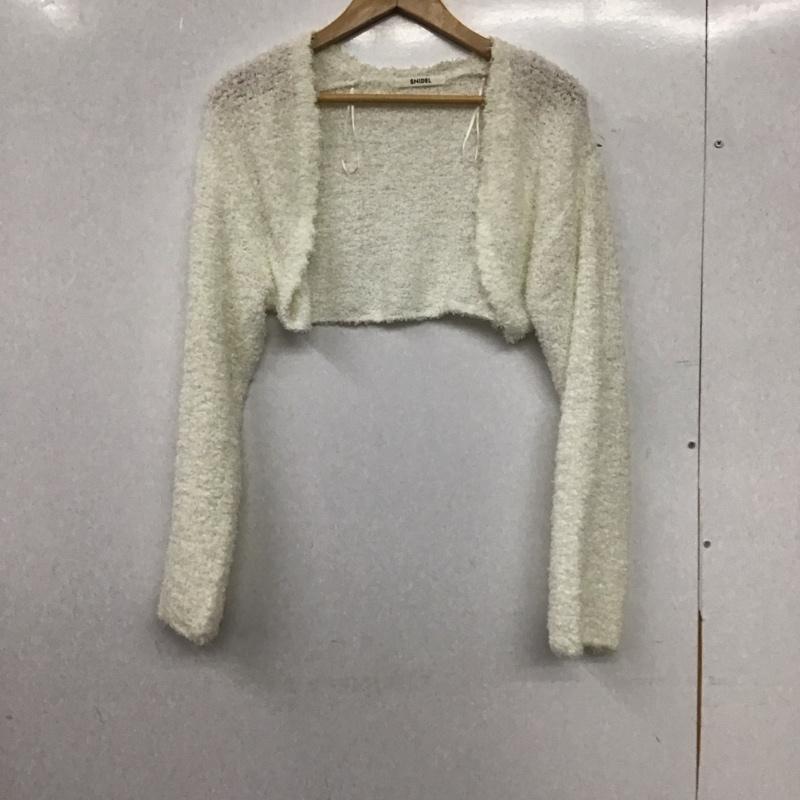 スナイデル SNIDEL カーディガン 長袖 SWNT241160 ラッフィーボレロカーデ ONE SIZE 無地 白 / ホワイト / white レディース USED 古着 中古 10152937