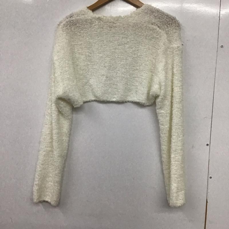 スナイデル SNIDEL カーディガン 長袖 SWNT241160 ラッフィーボレロカーデ ONE SIZE 無地 白 / ホワイト / white レディース USED 古着 中古 10152937