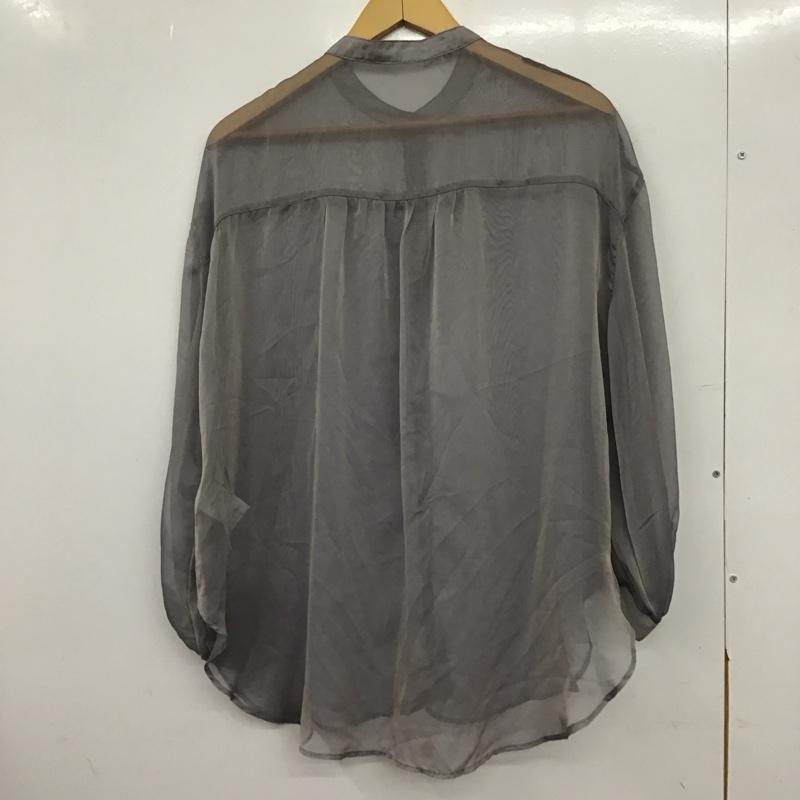 チャオパニック CIAOPANIC シャツ、ブラウス 長袖 長袖シャツ 無地シャツ ノーカラーシャツ ONE SIZE 無地 灰 / グレー / gray レディース USED 古着 中古 10152938