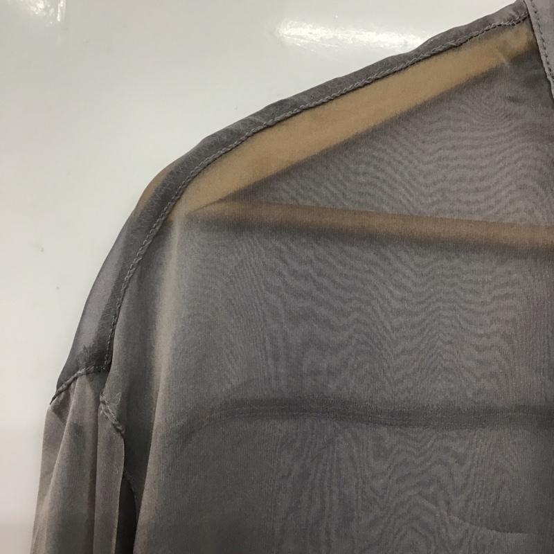チャオパニック CIAOPANIC シャツ、ブラウス 長袖 長袖シャツ 無地シャツ ノーカラーシャツ ONE SIZE 無地 灰 / グレー / gray レディース USED 古着 中古 10152938