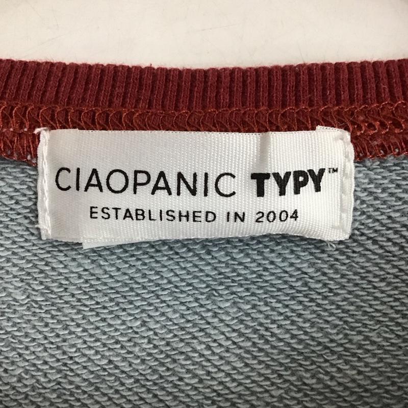 チャオパニックティピー CIAOPANIC TYPY トレーナー 長袖 TYZ1041106A0008 ライン裏毛クルースウェット ONE SIZE 無地 水色 / ライトブルー / X えんじ / ワインレッド / dark red レディース USED 古着 中古 10152942