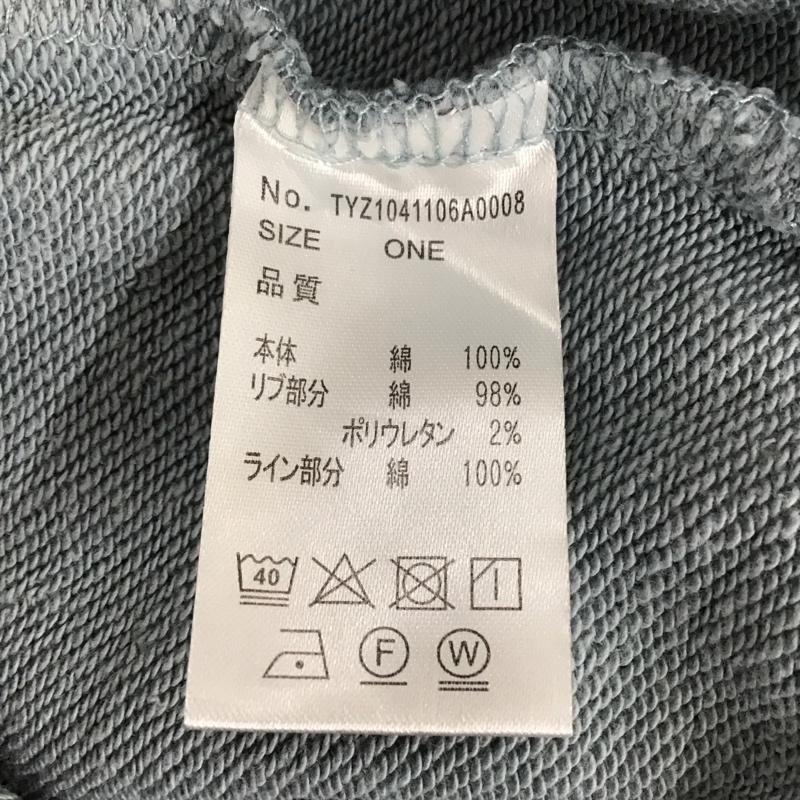 チャオパニックティピー CIAOPANIC TYPY トレーナー 長袖 TYZ1041106A0008 ライン裏毛クルースウェット ONE SIZE 無地 水色 / ライトブルー / X えんじ / ワインレッド / dark red レディース USED 古着 中古 10152942