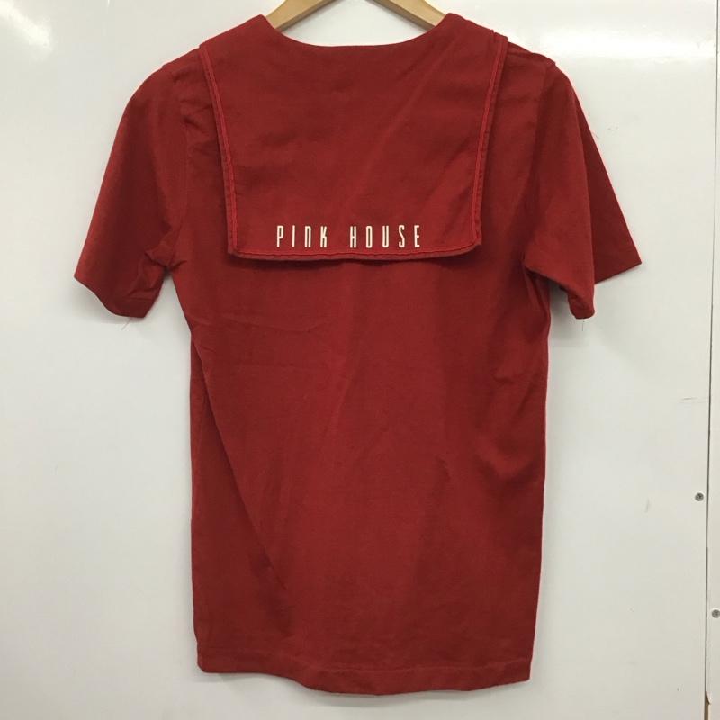 ピンクハウス PINK HOUSE カットソー 半袖 半袖カットソー 無地Tシャツ セーラーネック M 無地 赤 / レッド / red レディース USED 古着 中古 10152946