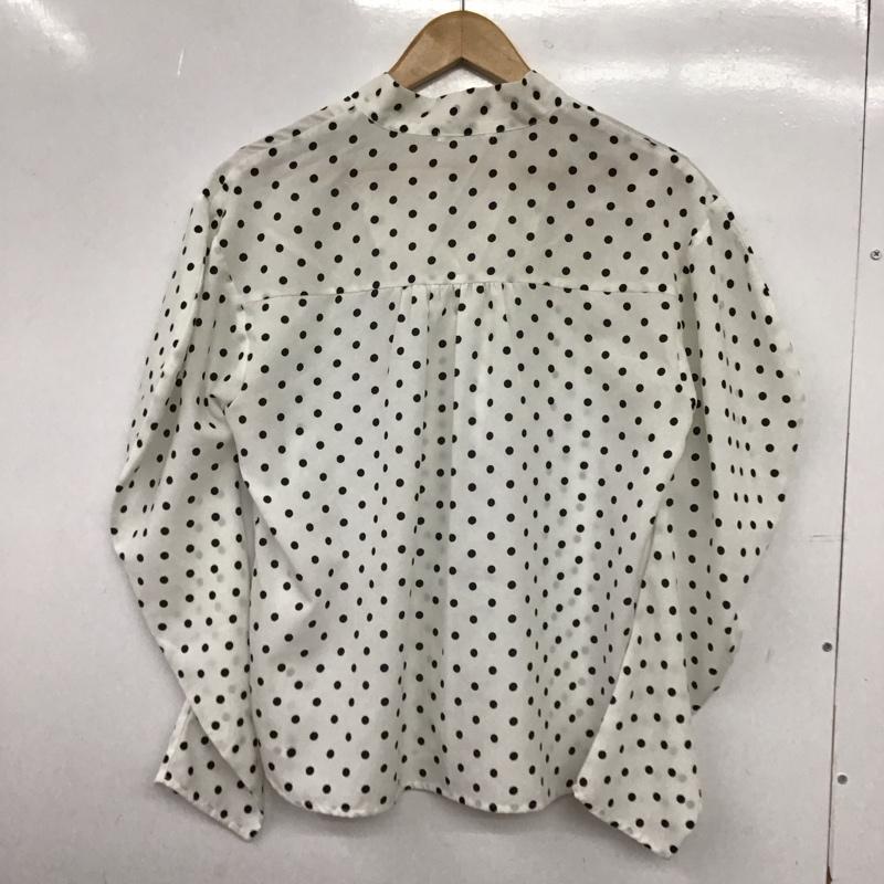 ムルーア MURUA シャツ、ブラウス 長袖 011820404401-01 ルーズボウタイブラウス FREE ドット 白 / ホワイト / white レディース USED 古着 中古 10152956